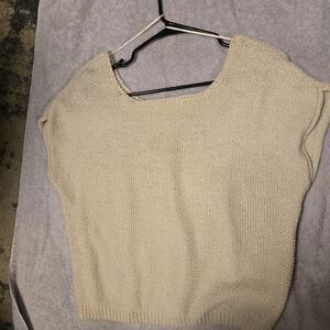 Moon & Madison Cream Knit Sweater, Size L